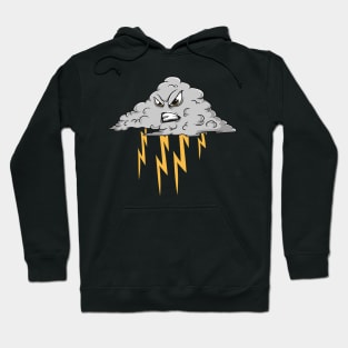 Angry Cloud Causing Lightning Thunderstorm Weather Hoodie